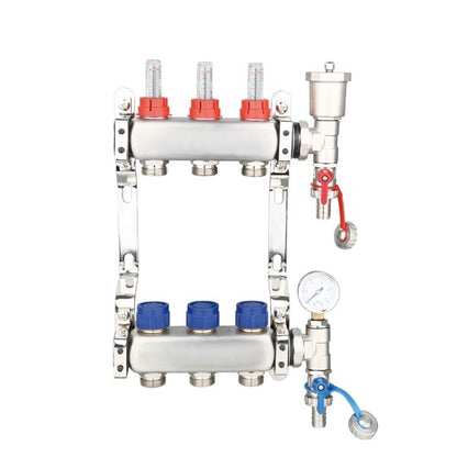 Edge Stainless Steel UFH Manifold Complete Set (For 12mm UFH Pipe)