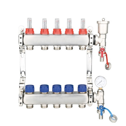 Edge Stainless Steel UFH Manifold Complete Set (For 12mm UFH Pipe)