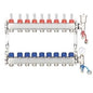 Edge Stainless Steel UFH Manifold Complete Set (For 12mm UFH Pipe)