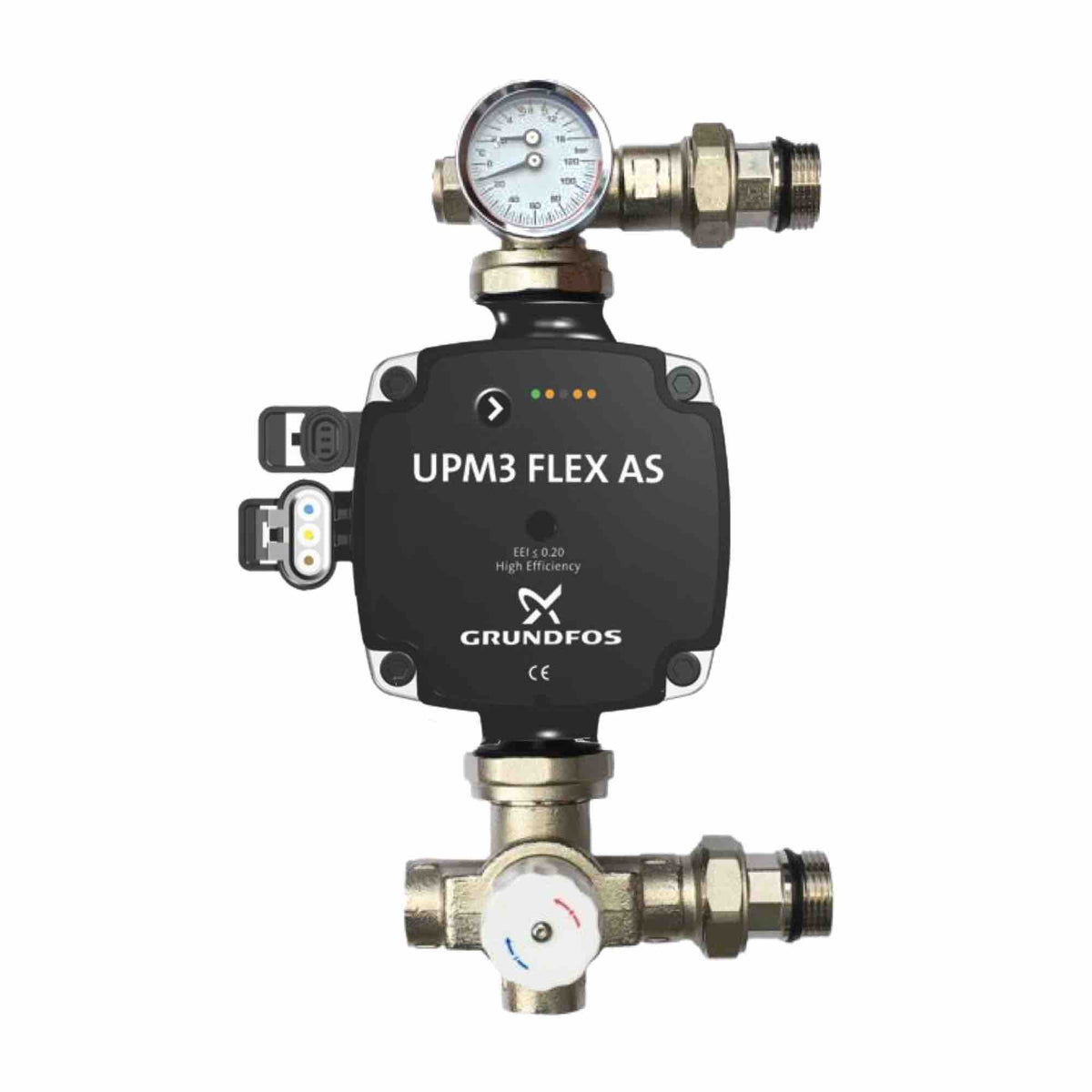 UNDERFLOOR HEATING BLENDING VALVE WITH GRUNDFOS UPM3 FLEX PUMP